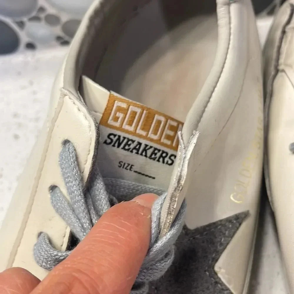 STAR suede white/ cream tennis shoes - Picture 12 of 12